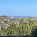 Aussicht vom Wohnzimmer in Richtung Heraklion/Meer