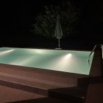 Pool bei Nacht